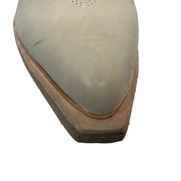 Dolce Vita Western Nashe Booties in Vanilla Suede/Canvas. Sz: 7.5 - Picture 10 of 10